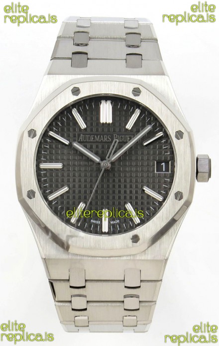 Royal Oak 15510 Grey Dial FREE SPRUNG MVMNT Super Clone Watch 