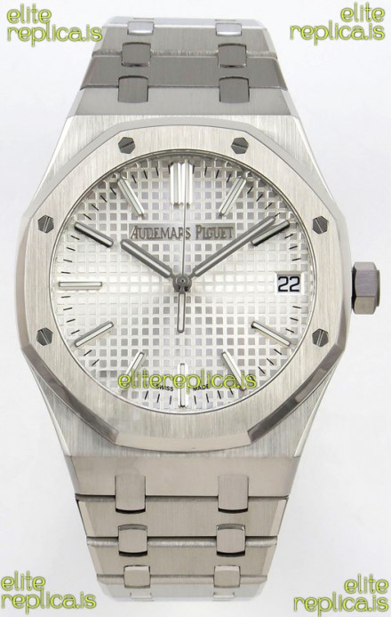 Royal Oak 15510 Steel Dial FREE SPRUNG MVMNT Super Clone Watch 