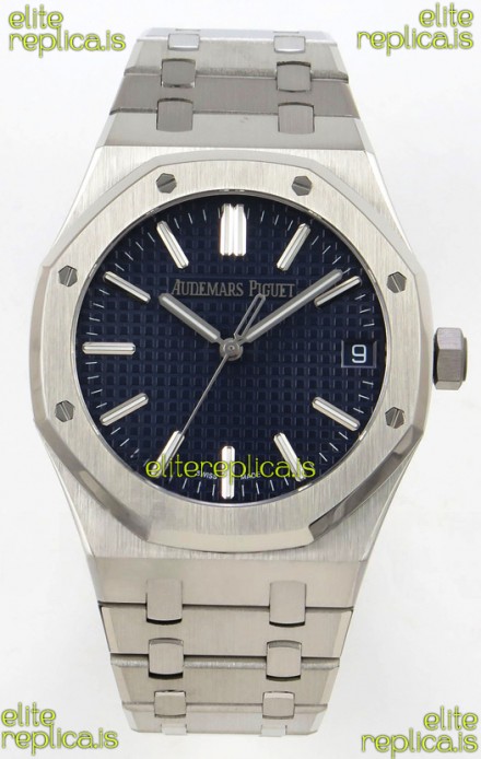 Royal Oak 15510 Blue Dial FREE SPRUNG MVMNT Super Clone Watch 