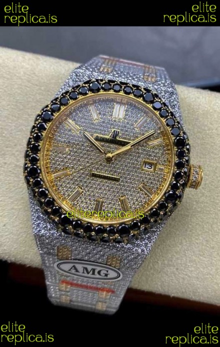 Royal Oak 15400 Iced Out Super Clone Edition 2 Super Clone Watch 