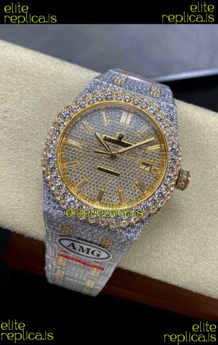 Royal Oak 15400 Iced Out Super Clone Edition 3 Super Clone Watch 