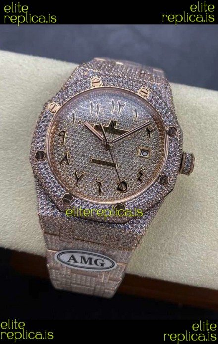 Royal Oak 15400 Iced Out Super Clone Edition 10 Super Clone Watch 