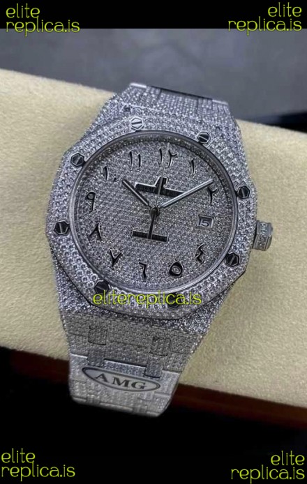 Royal Oak 15400 Iced Out Super Clone Edition 11 Super Clone Watch 