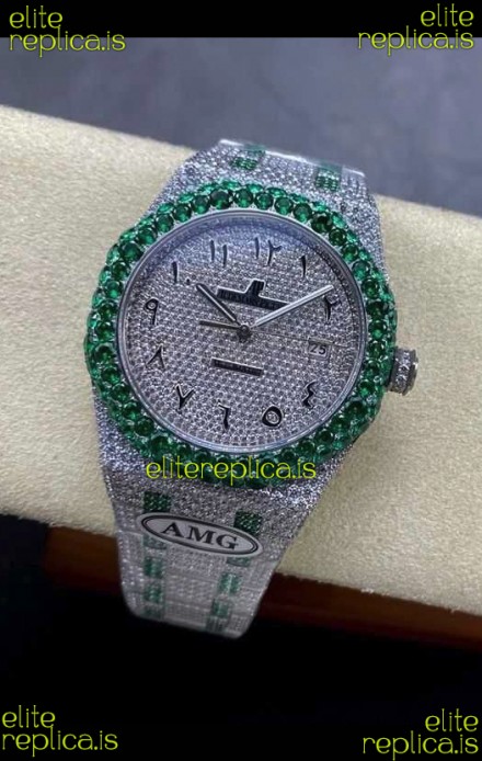 Royal Oak 15400 Iced Out Super Clone Edition 12 Super Clone Watch 