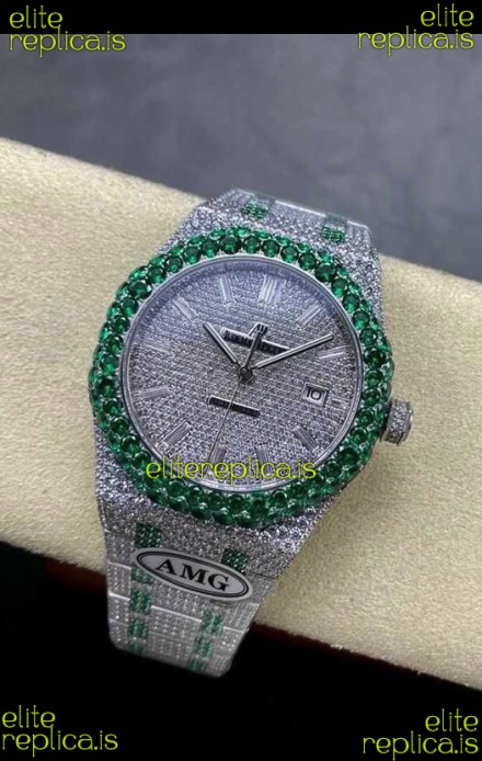 Royal Oak 15400 Iced Out Super Clone Edition 15 Super Clone Watch 