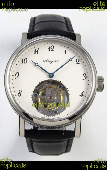 Breguet Classique Tourbillon Stainless Steel Numerals Dial Super Clone Watch 