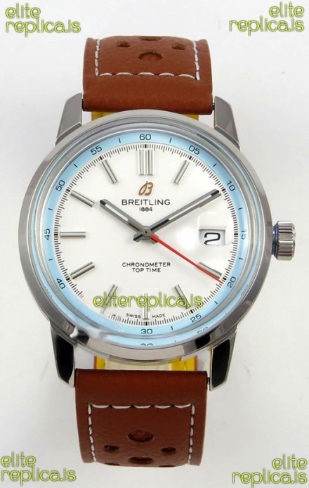 Top Time B31 38mm White Dial Red Seconds Hands Super Clone Watch 