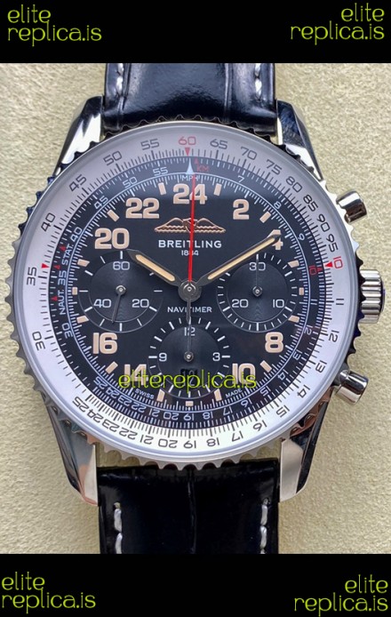 Breitling Navitimer B02 Stainless Grey Dial Swiss Replica Watch 