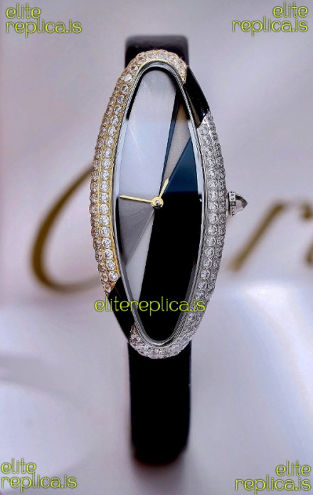 Cartier Baignoire Allongée 21MM Swiss Quartz Watch 