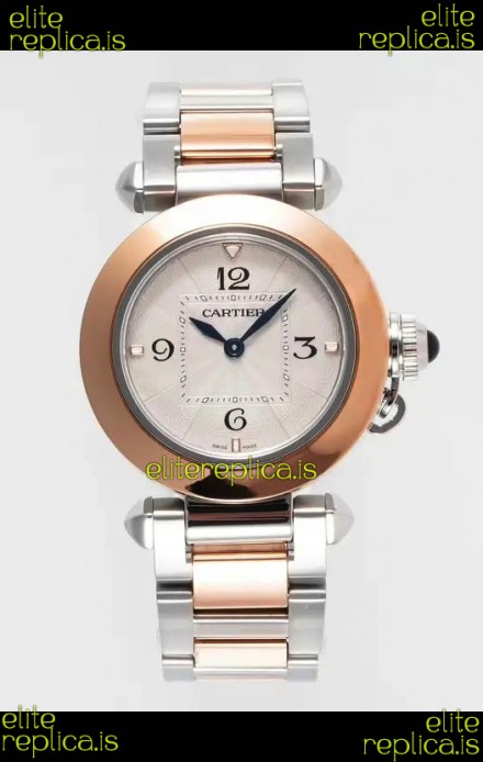 Pasha De Cartier Two Tone Casing Watch 30MM Super Clone Watch 
