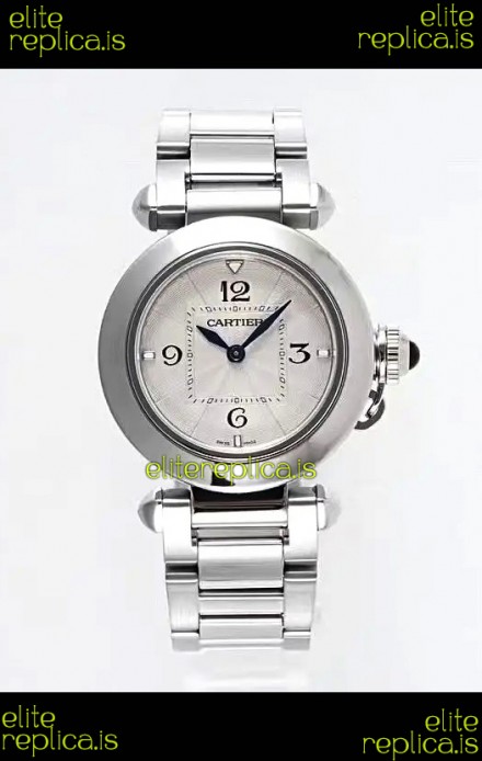 Pasha De Cartier Steel Casing Watch 30MM Super Clone Watch 