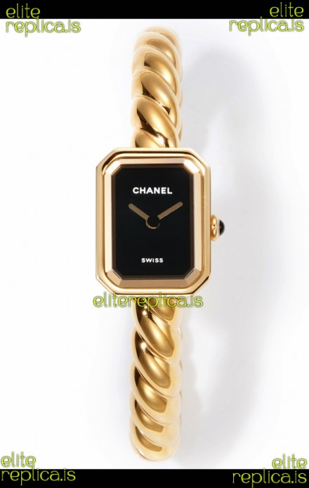 Chanel Premiere Galon Gold Swiss Quartz Watch 