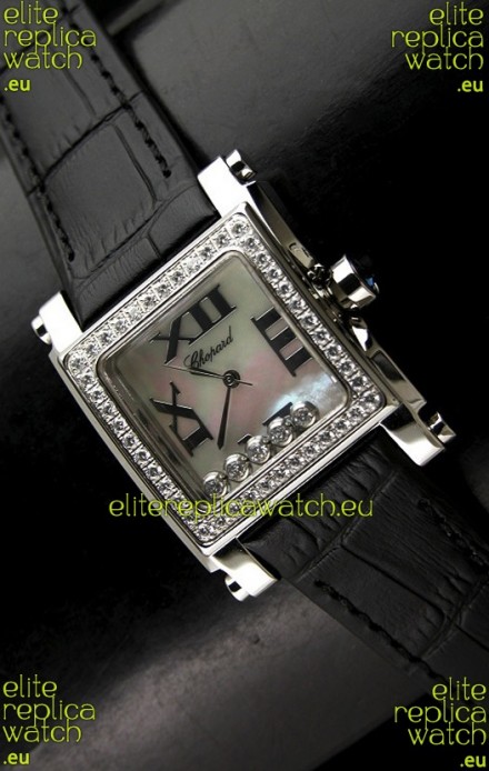 Chopard Happy Sport Swiss Replica Watch in Shell White Dial