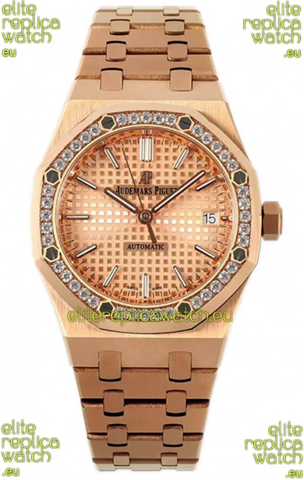 Audemars Piguet Royal Oak 37MM Frosted Casing Watch in 3120 Movement - 1:1 Mirror Replica