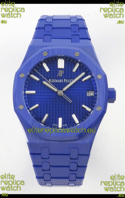 Audemars Piguet Royal Oak Super Clone 15500 Blue Ceramic Casing Watch 