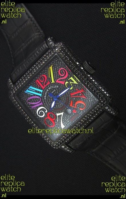 Franck Muller Conquistador King Automatic Crazy Colors Swiss Replica Watch PVD Case