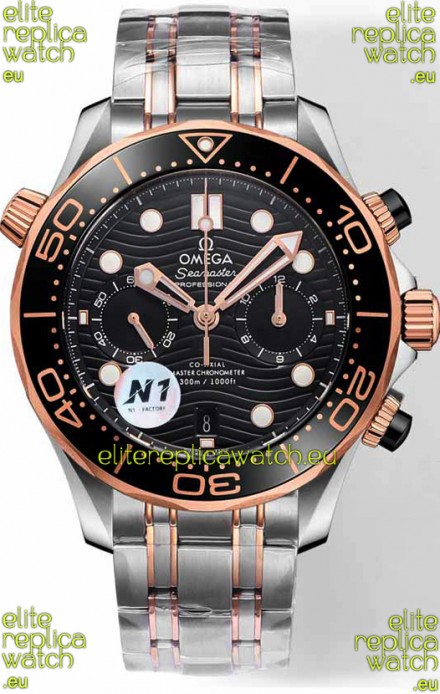 Omega Seamaster Co-Axial Master Chronograph Two Tone Steel Strap 44MM 1:1 Mirror Replica