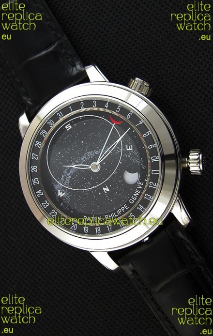 Patek Philippe Grand Complication 6102P Celestial Moon Age Grey Dial Swiss Replica Watch 