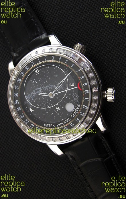 Patek Philippe Grand Complication 6102P Celestial Moon Age Grey Dial Swiss Replica Watch 