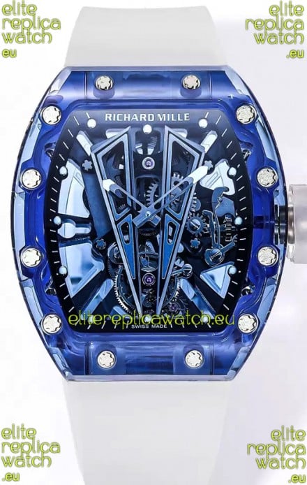 Richard Mille RM27-03 Sapphire Casing with Genuine Tourbillon Movement 1:1 Ultimate Replica