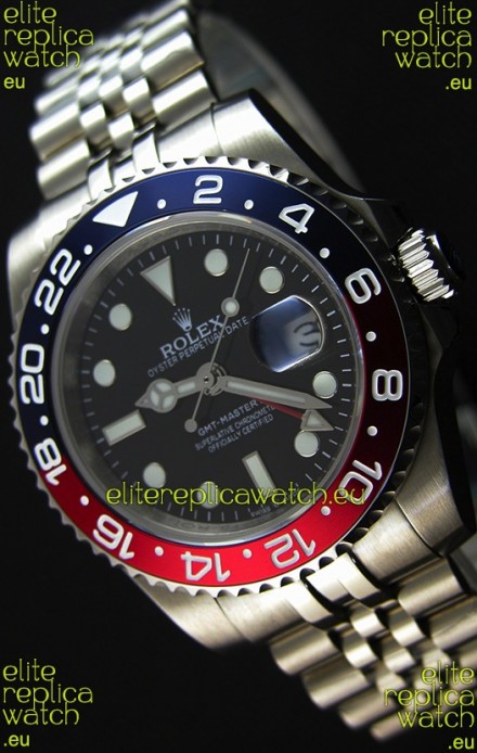 Rolex GMT Masters II 116719BLRO Pepsi Bezel Cal.3186 Movement Swiss Replica - Ultimate 904L Steel Watch 