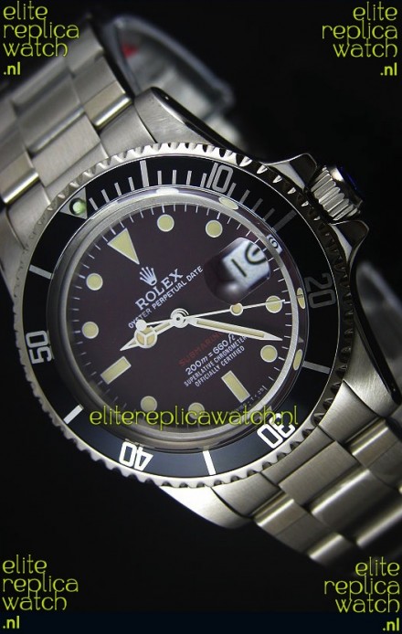 Rolex Submariner 1680 Vintage Edition Coffee Dial Japanese Movement Watch