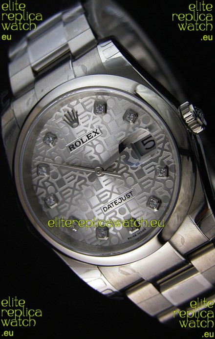 Rolex Datejust Japanese Replica Watch - Silver Dial in 36MM with Oyster Strap