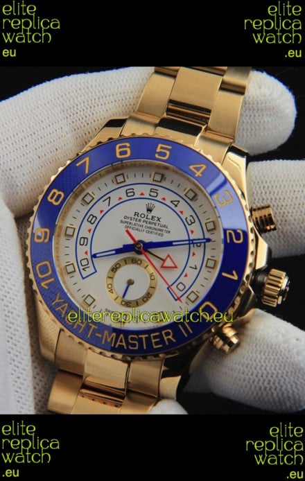 Rolex Yachtmater II Japanese Movement Replica Watch 44M Rose Gold