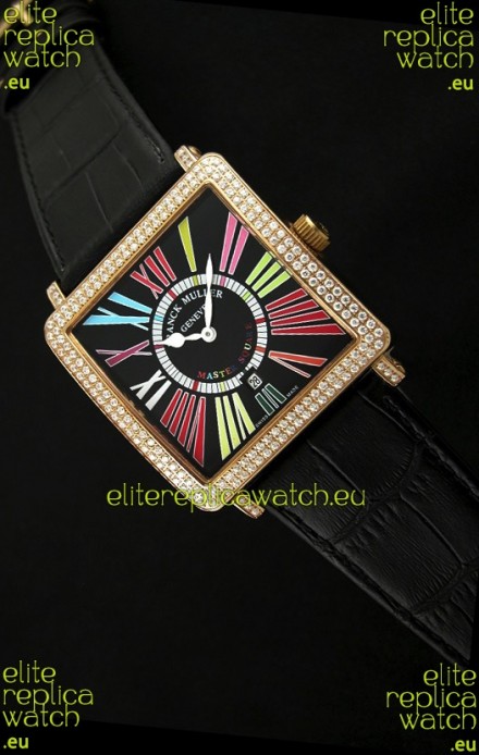 Franck Muller Master Square Swiss Replica Watch in Black Dial