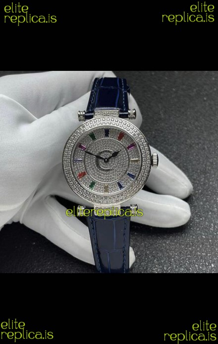 Franck Muller Double Mystery Swiss Quartz Watch in Steel Casing