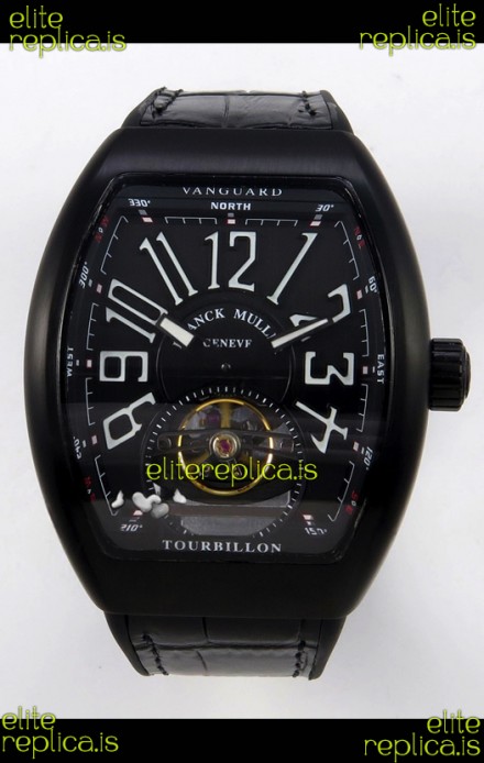 Franck Muller V45 Tourbillon Black DLC Super Clone Watch 