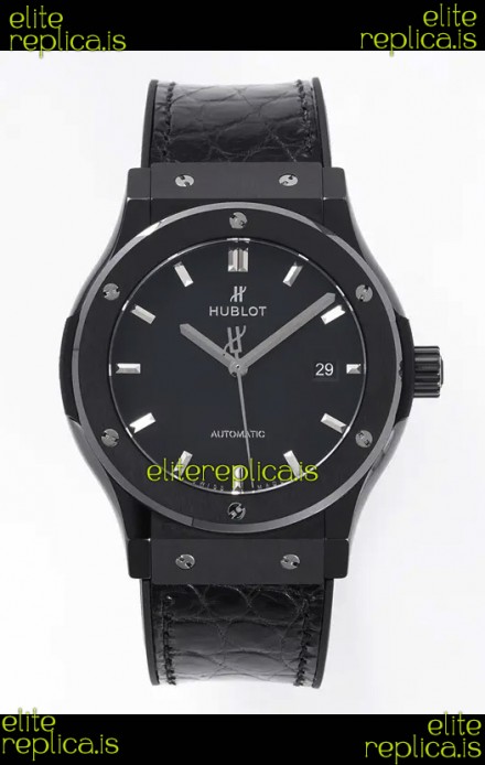 Hublot Classic Fusion Ceramic Casing Black Dial Super Clone Watch 42MM