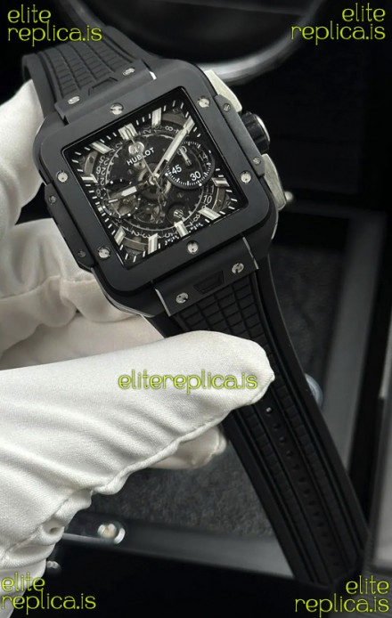 Hublot Square Bang Unico Black Magic Ceramic Super Clone Watch 
