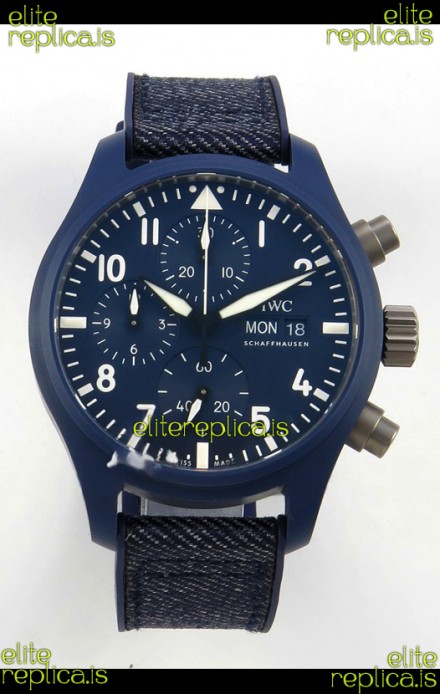 IWC PILOT'S Chronograph Top Gun Oceana Blue Super Clone Watch 