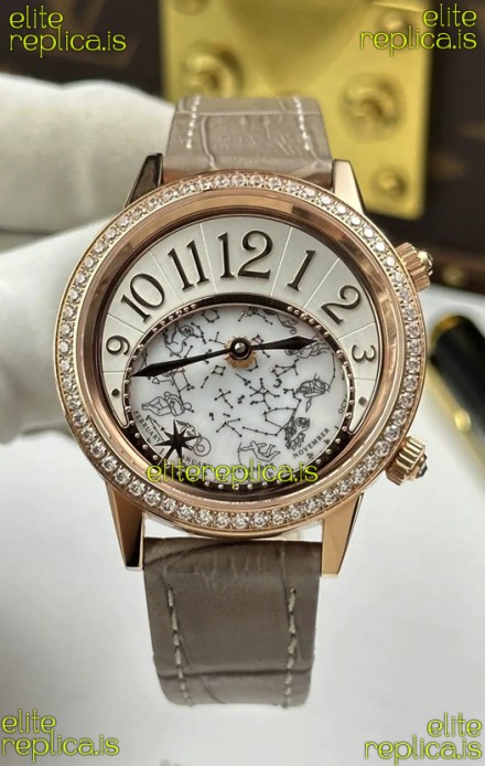 Jaeger-LeCoultre Rendez-Vous Rose Gold Super Clone Watch 