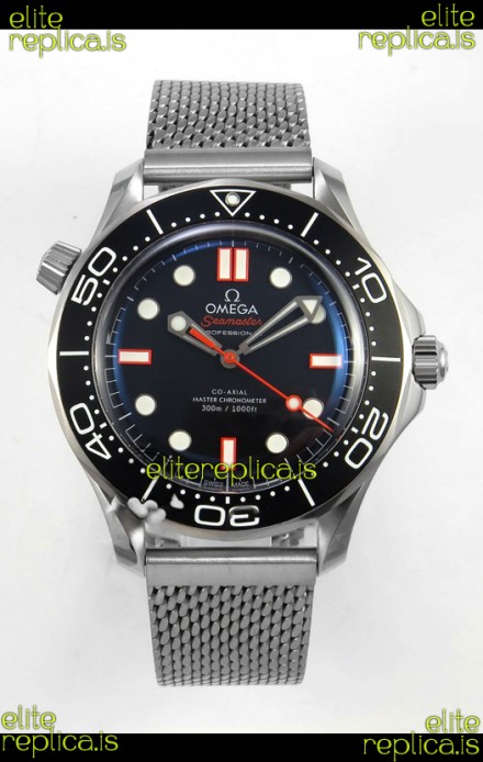 Omega Seamaster 300M Black/Orange Dial Dual Strap Super Clone Watch 