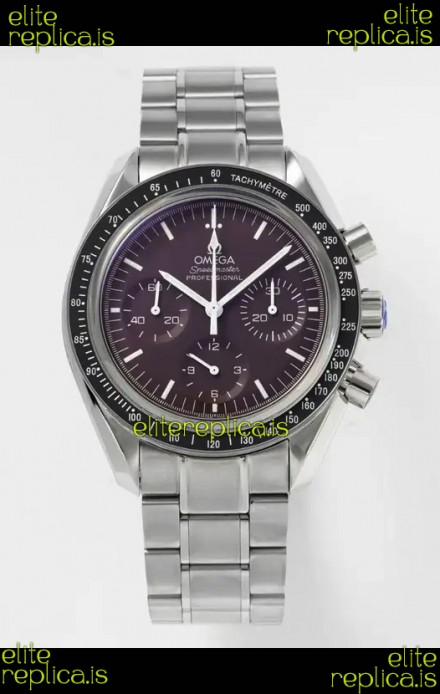 Omega Speedmaster Moonwatch Burgundy Dial 42MM Super Clone Watch