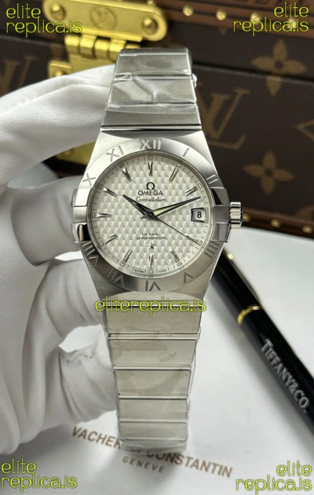 Omega Co-Axial Constellation 38MM 904L Steel Silver Dial Super Clone Watch 
