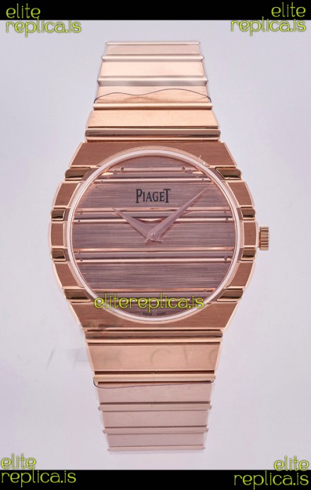 Piaget Polo 79 Rose Gold Case/Pink Dial 39MM Super Clone Watch 