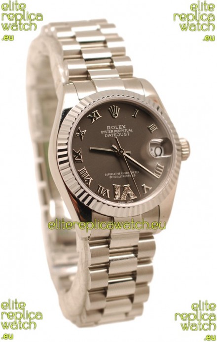 Rolex Oyster Perpetual Datejust Diamonds VI Japanese Replica Watch -36MM