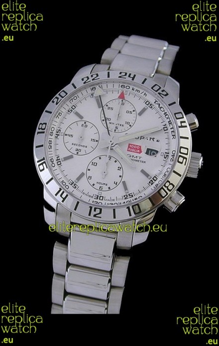 Chopard Mille Miglia GMT Swiss Replica Watch in White Dial