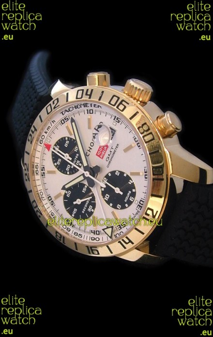 Chopard Mille Miglia GMT Swiss Replica Watch in Pink Gold