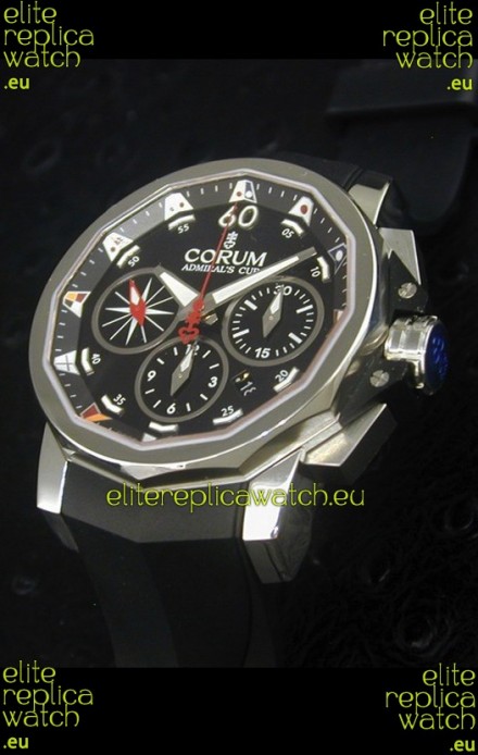 Corum Admiral's Cup Challenge Swiss Replica Watch in Black Dial