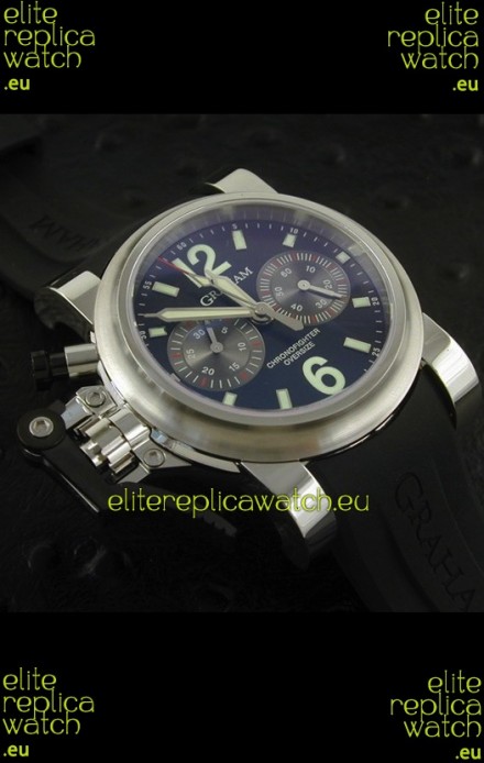 Graham Chronofighter Oversize Swiss Replica Watch in Black Dial
