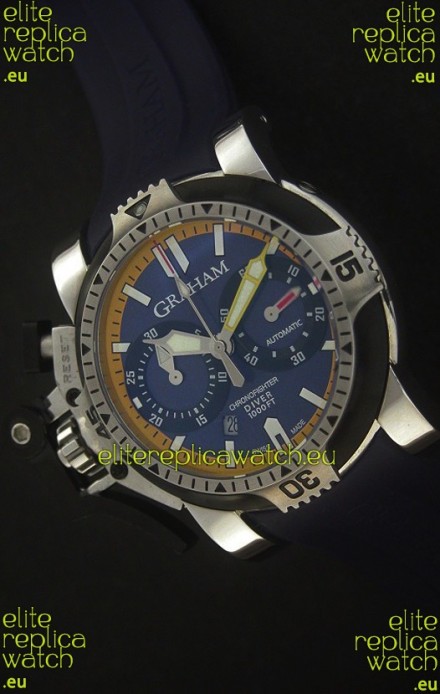Graham Chronofighter Oversize Swiss Replica Watch in Black Dial