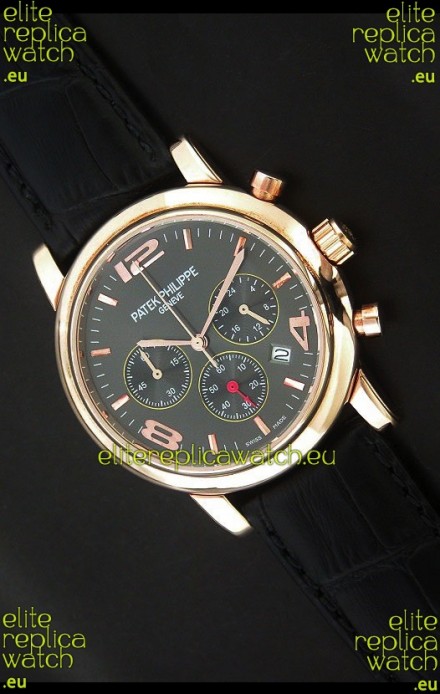 Patek Philippe Perpetual Calender Japanese Steel Watch in Grey Dial
