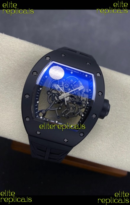 Richard Mille RM055 FREE SPRUNG MVMNT Black Ceramic Case Super Clone Watch 