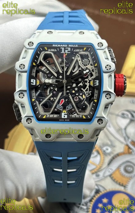 Richard Mille RM35-03 Rafael Nadal Edition White Quartz TPT Super Clone Watch 