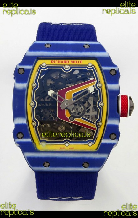 Richard Mille RM67-02 Blue NTPT 37 Grams CRMA7 Clone Movement 