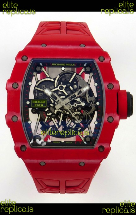 Richard Mille RM035-02 Red NTPT FREE SPRUNG MVMNT Super Clone Watch
